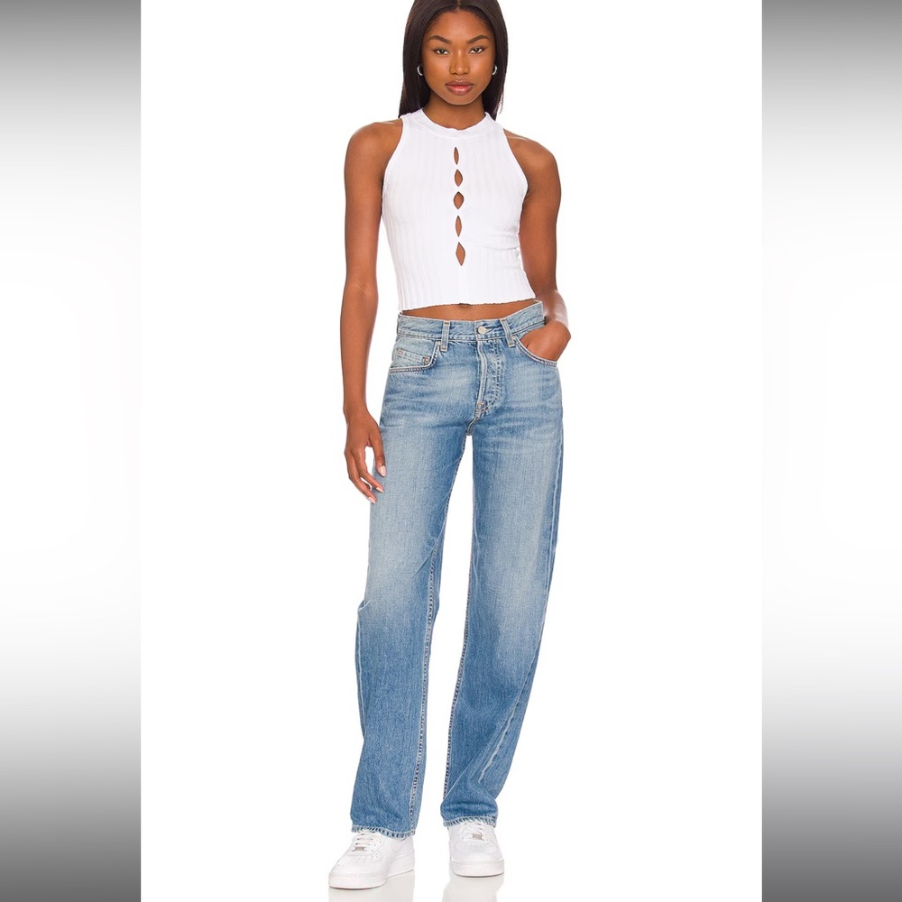 GRLFRND Blue Boyfriend Jeans